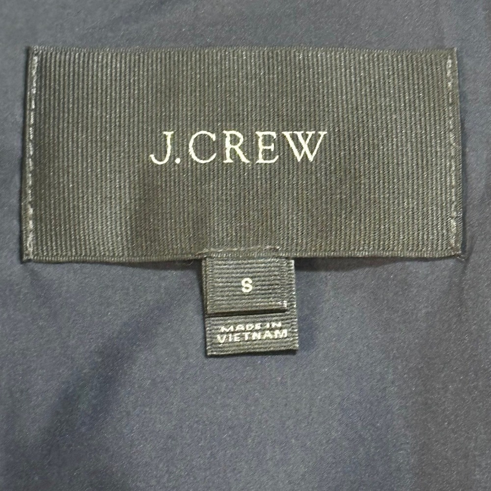 J Crew Women Down Quilted Vest Red Black Buffalo Plaid Zip Front Pockets Size S - Picture 2 of 5